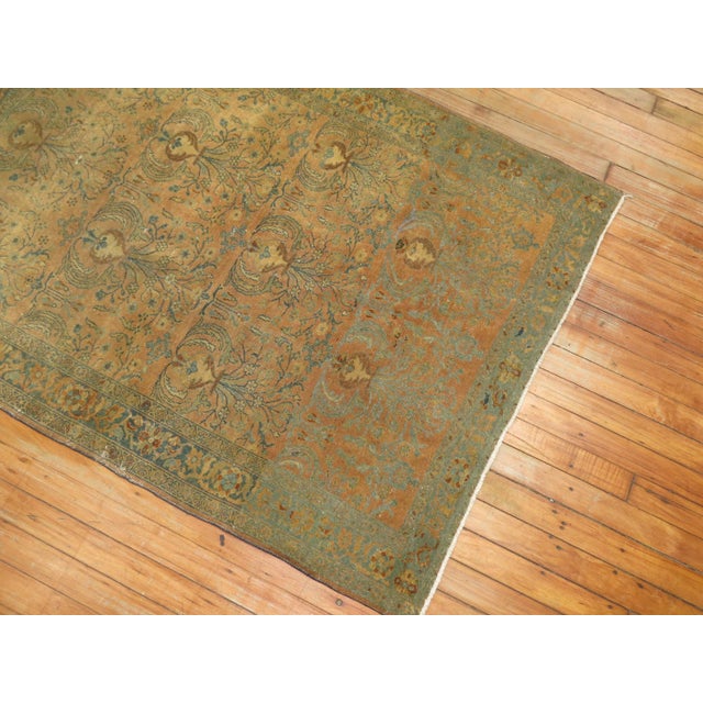 Early 20th Century Early 20th Century Persian Sarouk Scatter Rug For Sale - Image 5 of 6