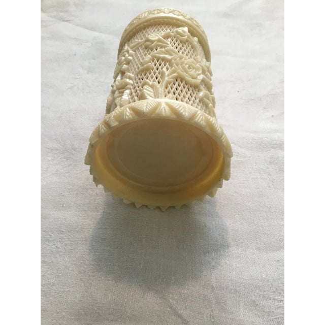 Plastic Appetizer Forks With Matching Holder and Lid- 39 Carved Forks Vintage For Sale - Image 7 of 11