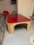 Bordeaux red. Unmarked, brand new condition. A roomy and sturdy coffee table that is a real statement piece for any...