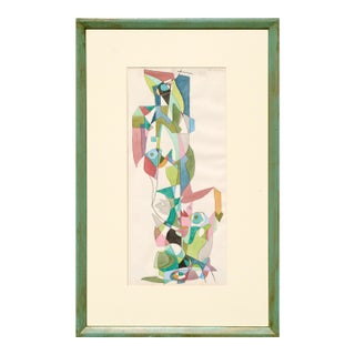 Ellwood Graham "Indian Dance" Abstract Geometric Composition Circa Early 1960s For Sale