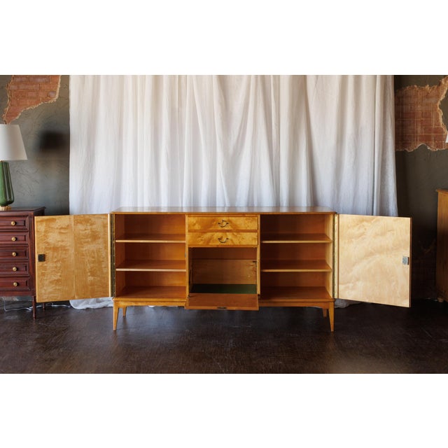 Mid Century Flame Birch Sideboard For Sale - Image 15 of 15