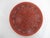 Paint Chinese Carved Cinnabar Red Lacquer Lotus Bat Fish Design 11 1/4" Charger Plate For Sale - Image 7 of 14