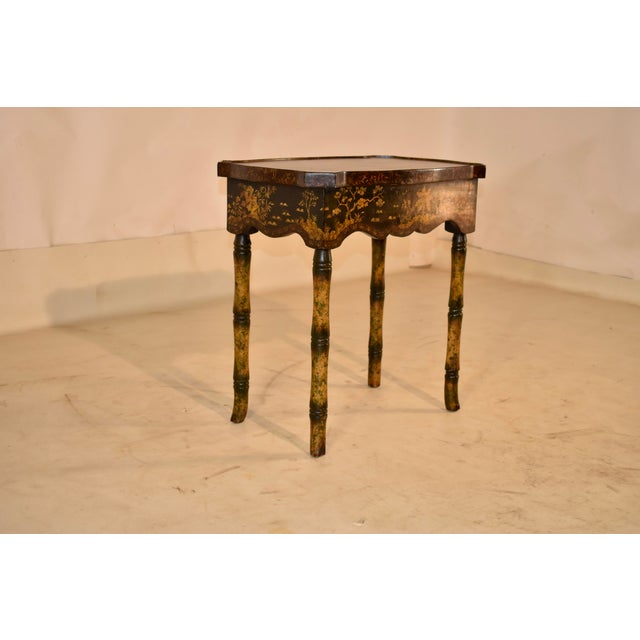 Chinoiserie Circa 1960's Chinoiserie Side Table From England For Sale - Image 3 of 13