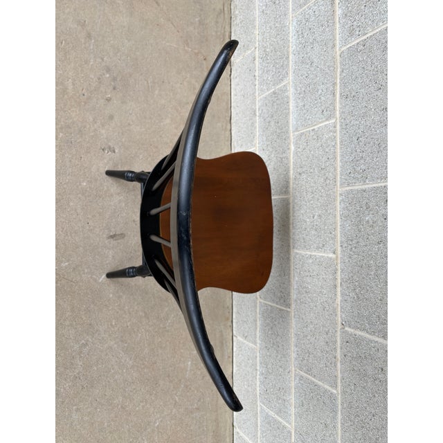 Hitchcock Black Harvest Maple Fan Back Windsor Side Chairs - Set of 4 For Sale - Image 9 of 10