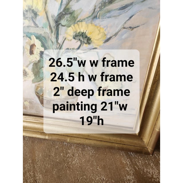 Traditional Original Milda Debels Floral Painting For Sale - Image 3 of 8