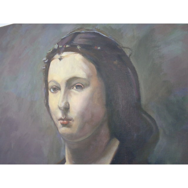 Fred Neumann After Jean Baptiste Camille Corot, The Woman with the Pearl, 1980s, Oil on Canvas For Sale - Image 10 of 18