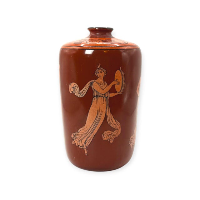 Athenian Ware Miniature Vase with Classical Greek Figures by George Jones, 1890s For Sale - Image 9 of 9