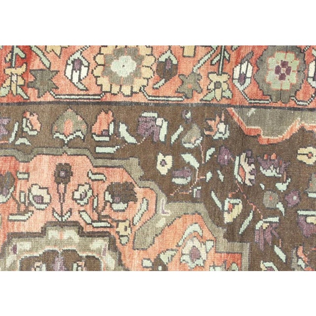 1960s Turkish Oushak Rug. Handwoven with wool on wool foundation in the Oushak region of Western Turkey. The Anatolian...