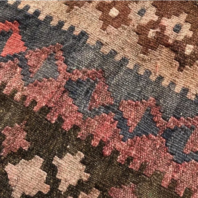 Large Vintage Anatolian Kilim Cushion Cover, in Very Good conditions. Designed from 2000