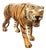 Vintage Leather Sculpture Depicting a Tiger, Italy, 1970s For Sale