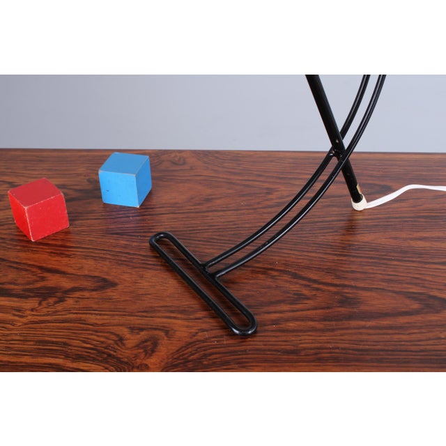 Black NB100 Table Lamp by Louis C. Kalff for Philips, 1950s For Sale - Image 8 of 18