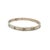 Metal Cartier, Love Medium Model Bangle Bracelet, 18k White Gold, Size 18 For Sale - Image 7 of 11
