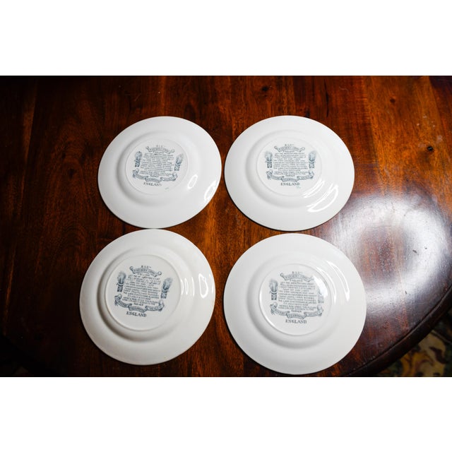 Ceramic Burgess & Leigh Antique Traditional English Farmers Arms Ceramic Bread Plates - Set of 4 For Sale - Image 7 of 7