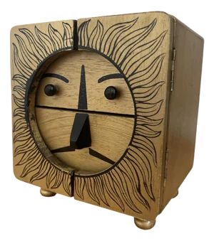 Vintage Mid Century Modern 1970s Lion Music Jewelry Box