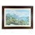 Vintage Large Framed Print of Scottish Highlands and Loch For Sale