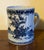 Ceramic Large Antique 18th Century Chinese Export Blue & White Porcelain Tankard Mug For Sale - Image 7 of 11