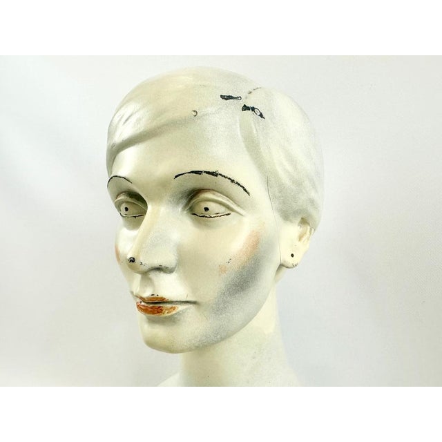 Mid-Century Female Head Mannequin Sculpture, 1950s For Sale - Image 6 of 13
