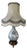 Antique Blue Earthenware Lamp, 1860 For Sale