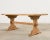 Early 20th Century Country French Bleached Oak Farmhouse Dining Table 6.5 Ft For Sale - Image 5 of 18