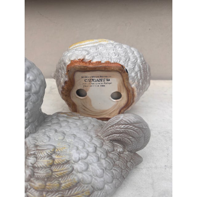 Ceramic Mid-Century French Majolica Dodo Tureen Michel Caugant For Sale - Image 7 of 7