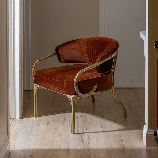 Mid-Century John Van Koert Troy Sunshade Cymbal Gold Aluminum Lounge Armchair, Attributed For Sale - Image 10 of 17