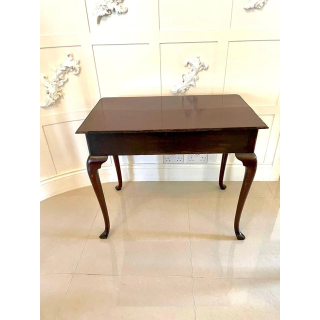 Antique George III Style Mahogany Side Table For Sale - Image 12 of 15