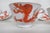 Japan Porcelain Ming Chinese Red Dragon Teacups and Saucers Set of Three For Sale - Image 4 of 10