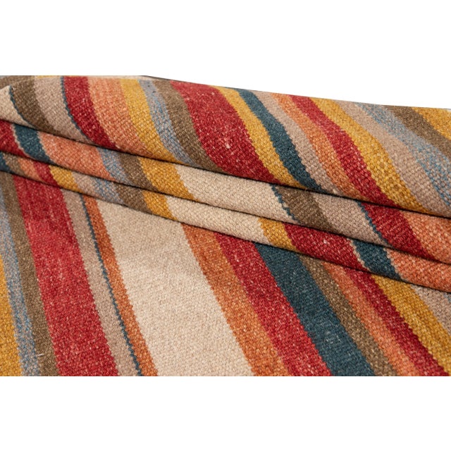 21st Century Modern Kilim Rug 6 '6'' X 9' 4''. For Sale In New York - Image 6 of 13