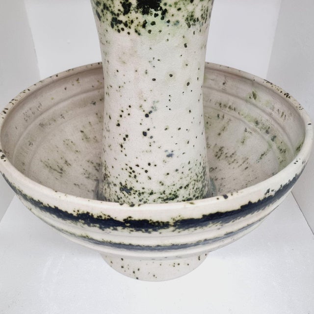 Mid-Century Modernist Studio Ceramic Vase from Eva Bod, 1960s For Sale - Image 10 of 11