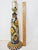 Orange Antique Jules Verlingue Faience Lamp - Hand Painted Irises - 9" Tall -Signed Jv - France For Sale - Image 8 of 13