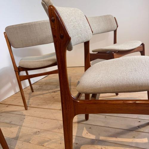 Teak Chairs by Erik Buch, 1960s, Set of 4 For Sale - Image 4 of 8