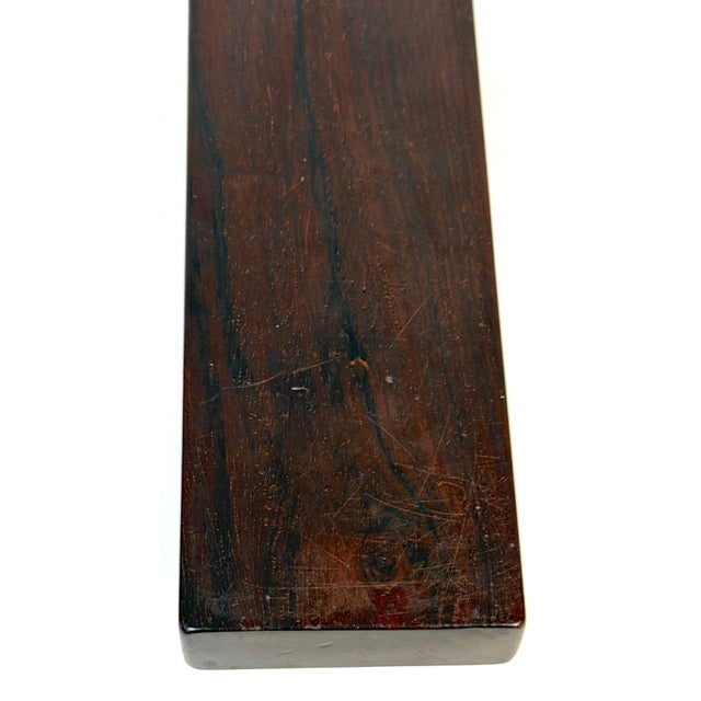 Chinese Scholar's Carved Hongmu Hardwood Qilin Paperweight, Possibly Zitan, Qing For Sale - Image 16 of 16