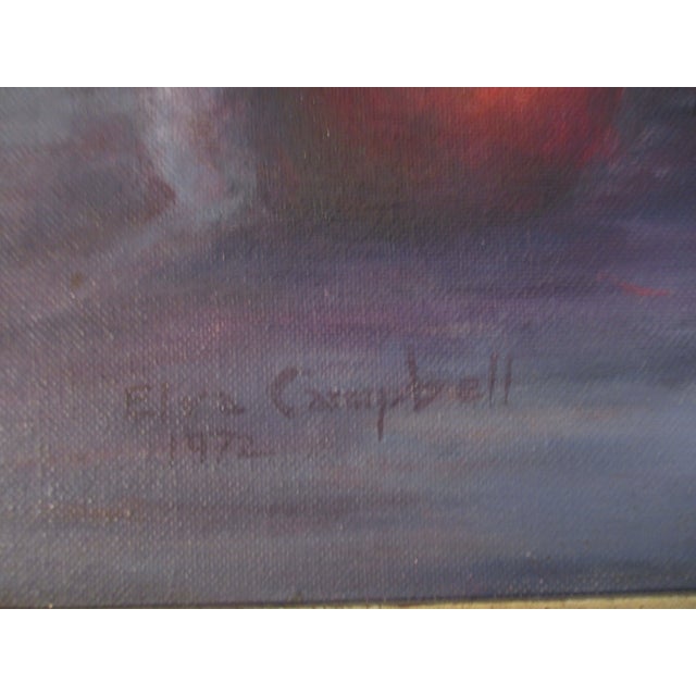 Mid-Century Modern Mid Century Oil on Canvas Board Artist Signed Still Life Framed For Sale - Image 3 of 14