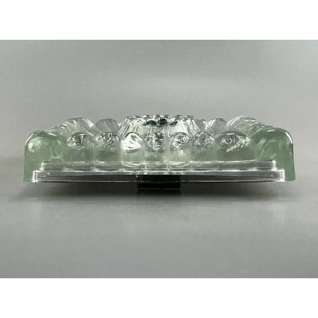 Mid-Century Space Age Wall Lamp in Ice Glass from Hustadt Leuchten For Sale - Image 8 of 13
