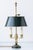 French Empire-Style Bouillotte Table Lamp with Dark Green Tin Shade, 1950s For Sale - Image 14 of 18