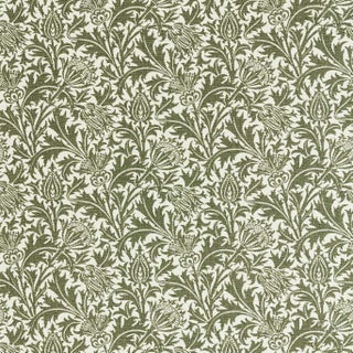 Morris & Co. Thistle Weave Fabric in Nettle For Sale