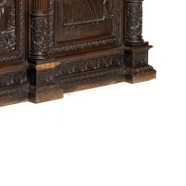 Sacristy Cabinet in Oak, 19th Century For Sale - Image 5 of 6