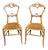 Antique Late 19th Century Victorian Walnut Bedroom Chairs, Set of 2 For Sale