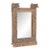 Antique Indian Carved and Painted Teakwood Window – Mirror For Sale