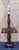 Mid Century Antiqued Pine Floor Lamp With Brass Accents For Sale - Image 10 of 11