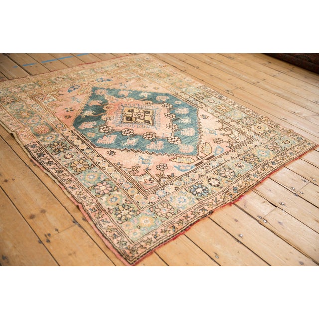 Traditional Vintage Anatolian Square Rug - 4'5" X 4'11" For Sale - Image 3 of 11