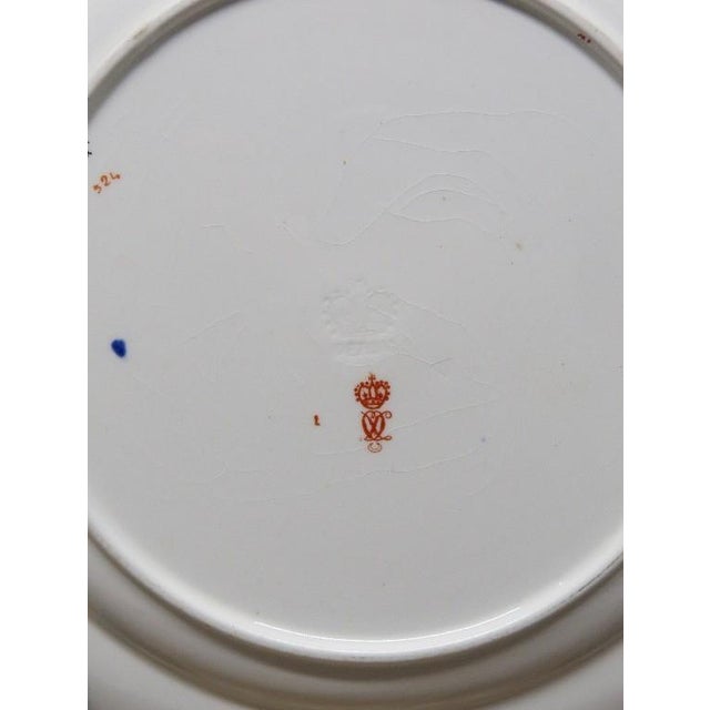 English Antique Late 19th Century Royal Crown Derby Imari Pattern Dinner Plate - 10" For Sale - Image 3 of 3