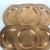 Set of six copper chargers with hammered rims. Could also be used as drinks, serving or decorative trays. These are heavy.