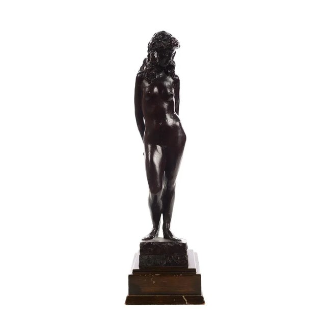 Guy Charles Revol Nude Female Bronze Sculpture For Sale - Image 4 of 9