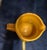 Late 20th Century Hand-Made Italian Glazed Ceramic Pitcher in Ochre Yellow For Sale In Palm Springs - Image 6 of 8