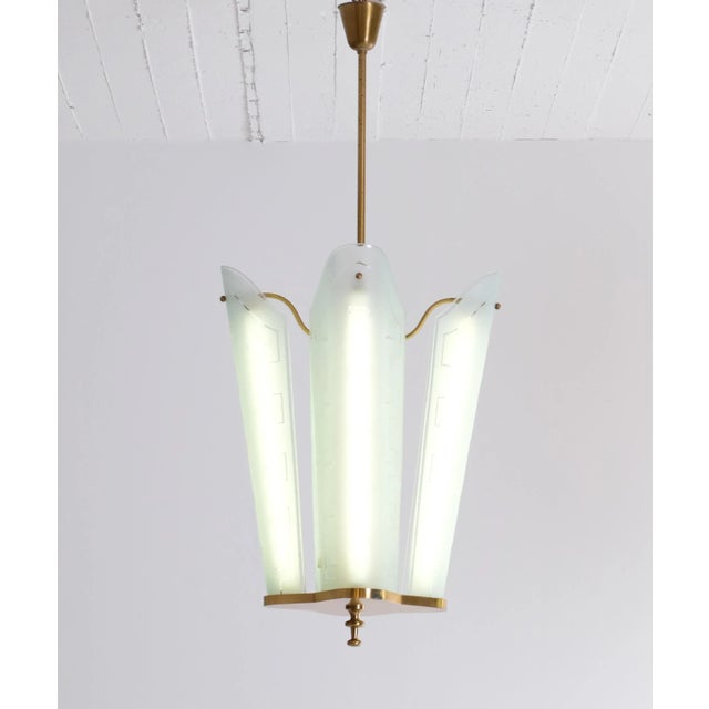 1950s Bo Notini Ceiling Lamp attributed to Glössner, Sweden, 1950s For Sale - Image 5 of 10