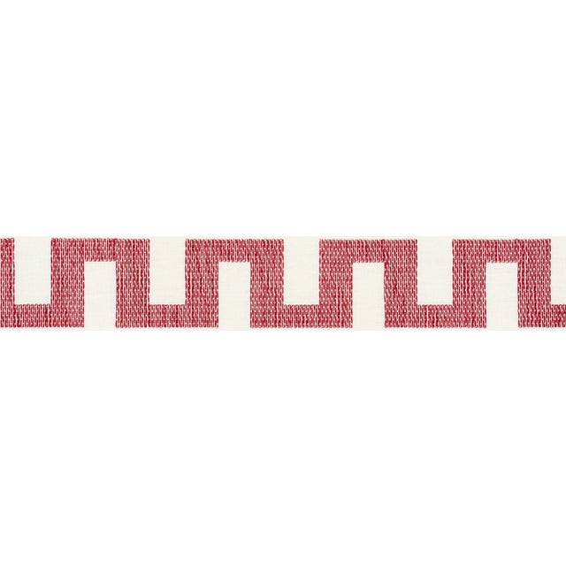 A charmingly relaxed linen tape with a geometric pattern that looks hand-stitched. Sold as a 2-yard minimum. Horizontal...