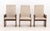 Lane "Pueblo" Grey Boucle Upholstered Walnut Dining Chairs, 6 For Sale In New York - Image 6 of 17