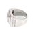 Contemporary Men's Ring 4.00ct Princess Cut Diamond 14k Gold Graduated Large Ring For Sale - Image 3 of 4