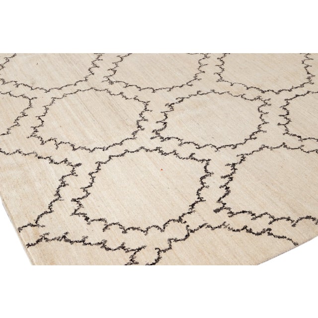 21st Century Contemporary Tibetan Wool Rug For Sale - Image 9 of 12